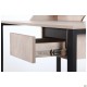 Стіл комп'ютерний Pluto Top SH (1380х600х750) Дуб Ендгрейн/Чорний графiт AMF