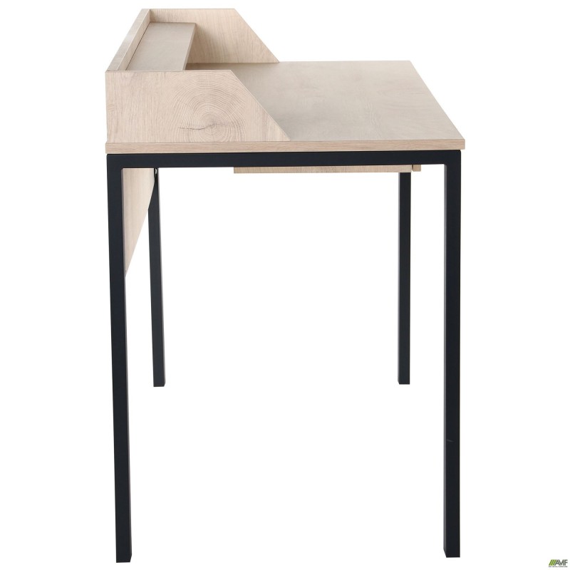 Стіл комп'ютерний Pluto Top SH (1380х600х750) Дуб Ендгрейн/Чорний графiт AMF