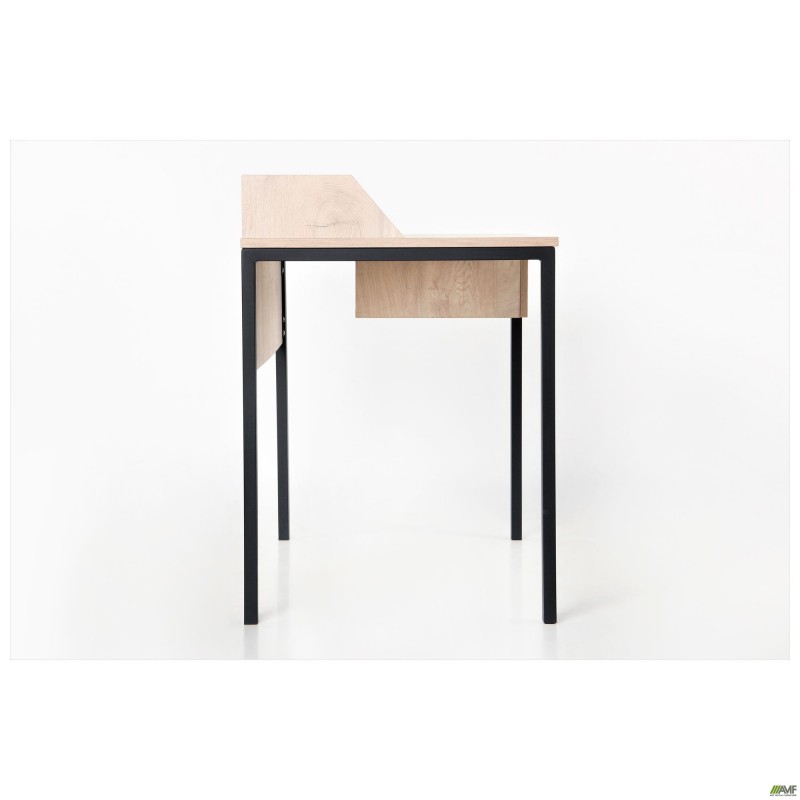 Стіл комп'ютерний Pluto Top SH (1380х600х750) Дуб Ендгрейн/Чорний графiт AMF