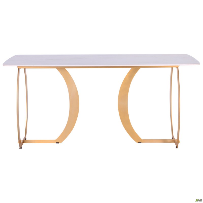 Стіл обідній Alexis gold / ceramics Lasa bianco AMF