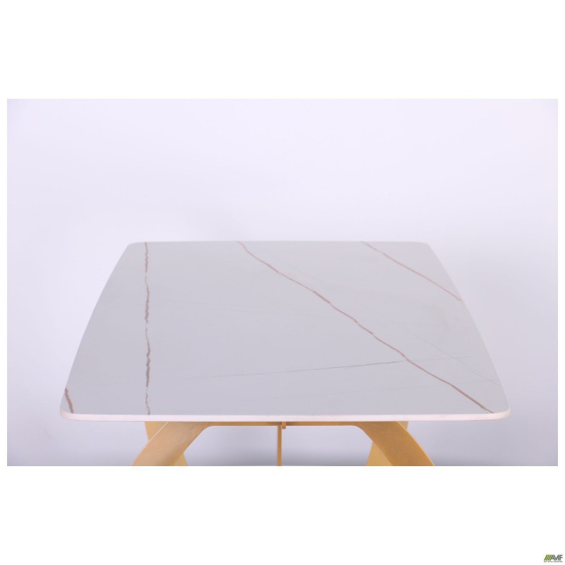 Стіл обідній Alexis gold / ceramics Lasa bianco AMF