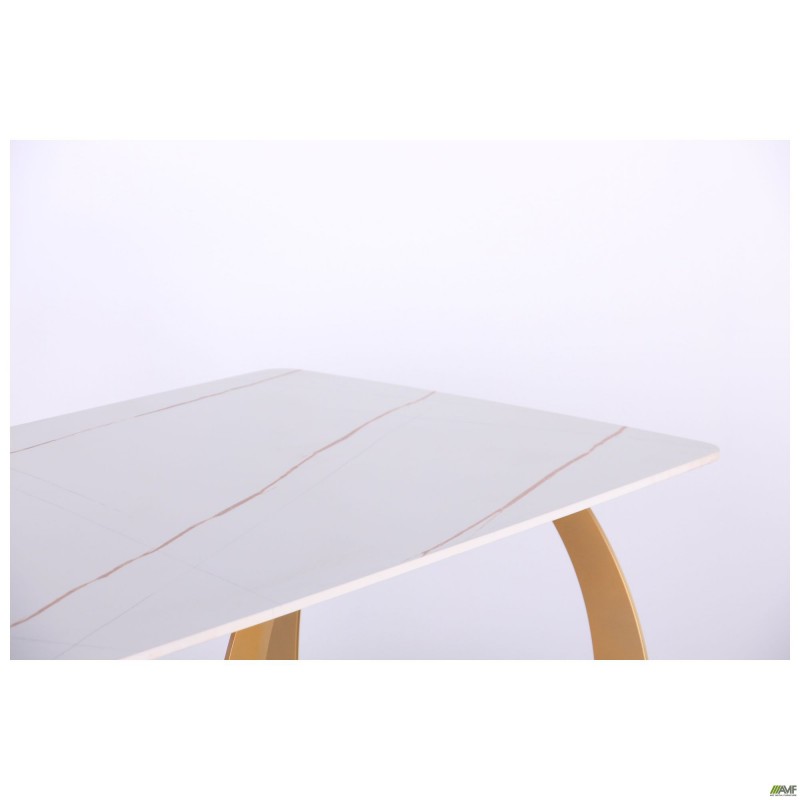 Стіл обідній Alexis gold / ceramics Lasa bianco AMF