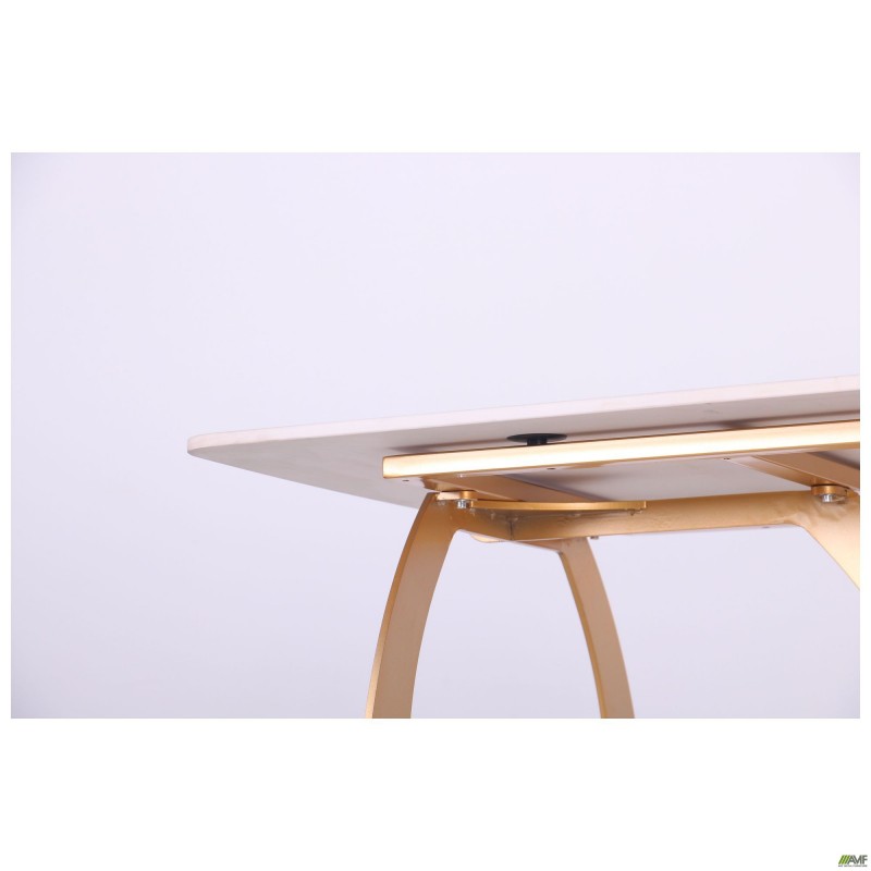 Стіл обідній Alexis gold / ceramics Lasa bianco AMF