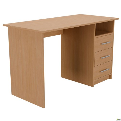 Стіл однотумбовий ОМ-122R (1200х580х750Н) Бук AMF