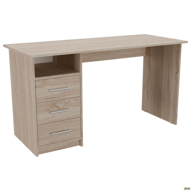 Стіл однотумбовий ОМ-123L (1387х580х750Н) Дуб Сонома AMF