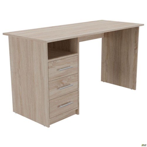 Стіл однотумбовий ОМ-123L (1387х580х750Н) Дуб Сонома AMF