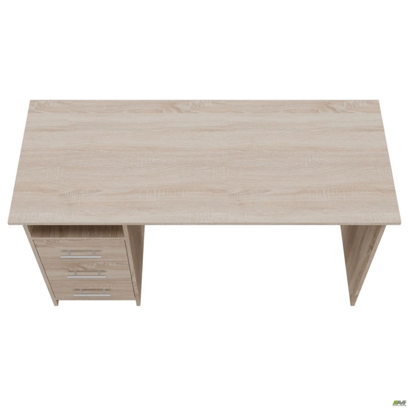 Стіл однотумбовий ОМ-123L (1387х580х750Н) Дуб Сонома AMF