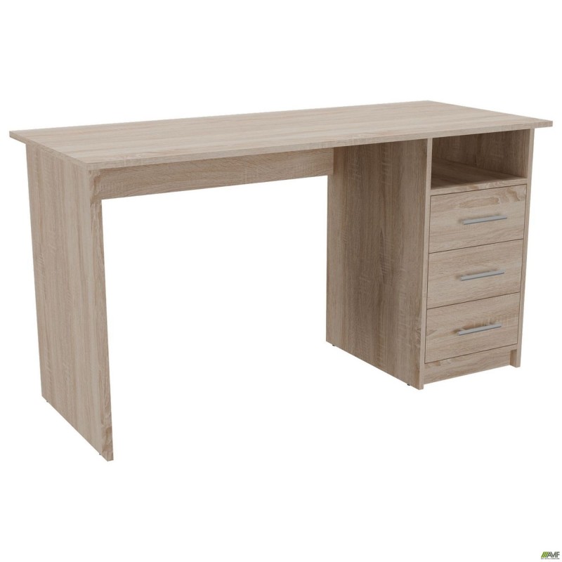 Стіл однотумбовий ОМ-123R (1387х580х750Н) Дуб Сонома AMF