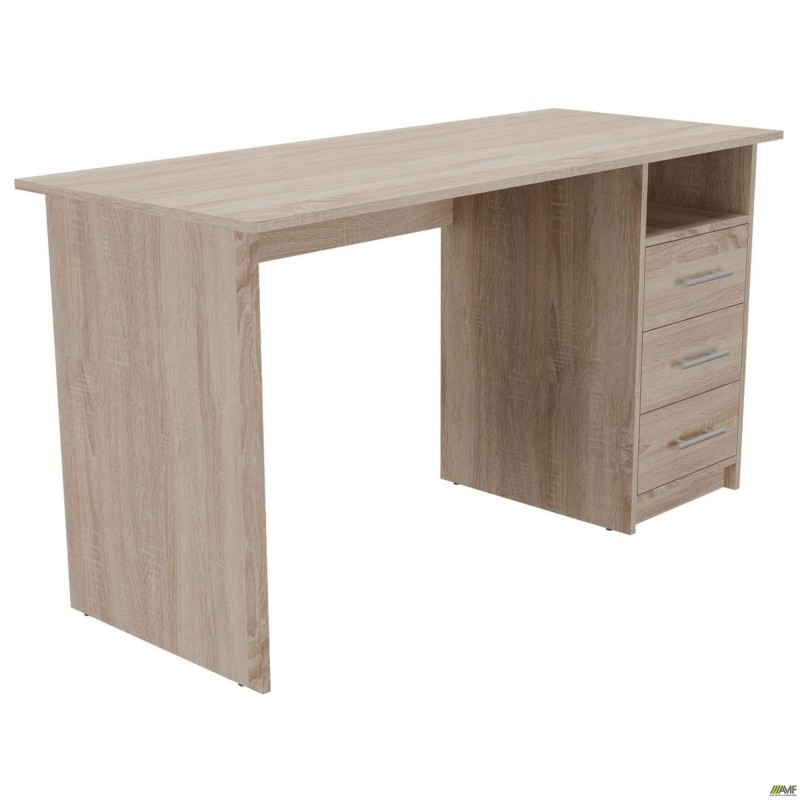 Стіл однотумбовий ОМ-123R (1387х580х750Н) Дуб Сонома AMF