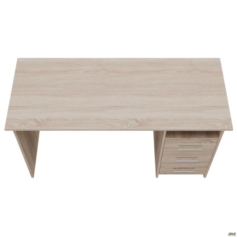 Стіл однотумбовий ОМ-123R (1387х580х750Н) Дуб Сонома AMF