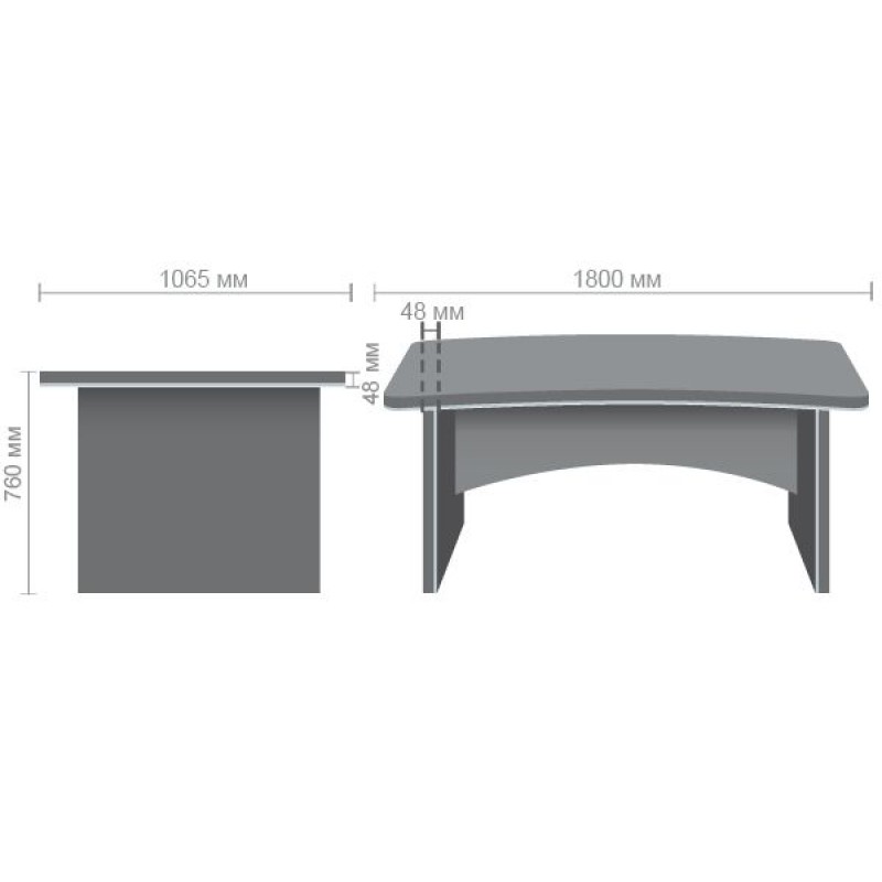 Стіл Онiкс 1800х1065х760 Венге прованс AMF