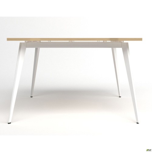 Стіл переговорів Delta DL-110 (1190х1190х750мм) Блеквуд Ячмінний / Каркас білий AMF