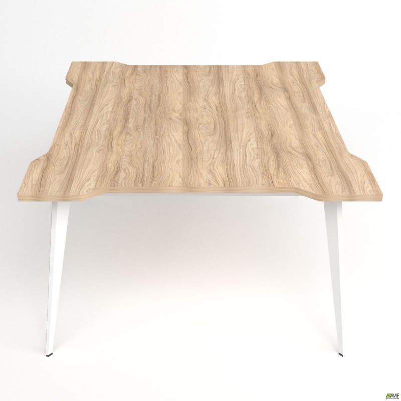 Стіл переговорів Delta DL-110 (1190х1190х750мм) Блеквуд Ячмінний / Каркас білий AMF