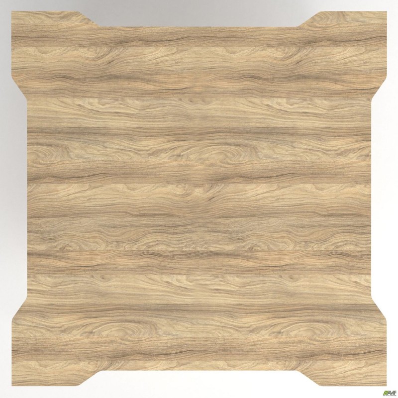 Стіл переговорів Delta DL-110 (1190х1190х750мм) Блеквуд Ячмінний / Каркас білий AMF