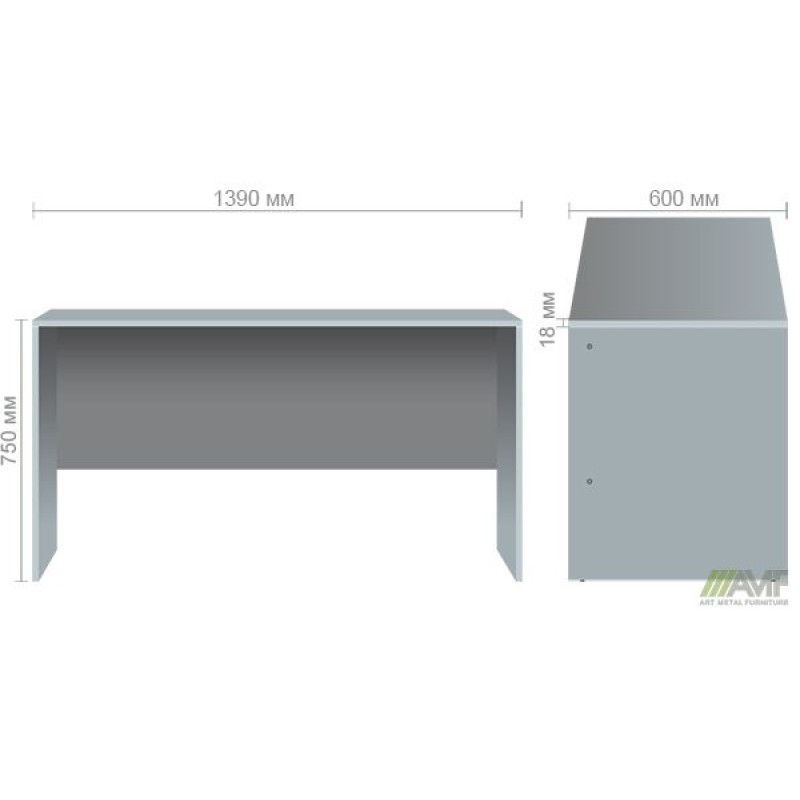 Стіл письмовий SL-104 (1390х600х750мм) в'яз Ліберті AMF