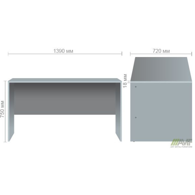 Стіл письмовий SL-107 (1390х720х750мм) в'яз Ліберті AMF