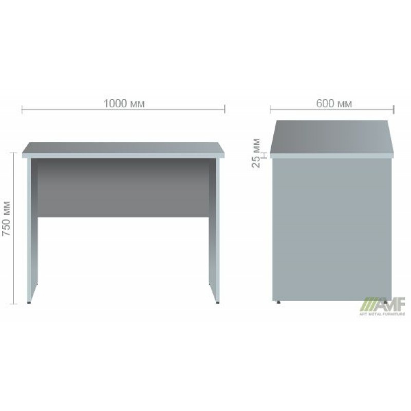Стіл письмовий МГ-101 (1000х600х750мм) горіх темний AMF