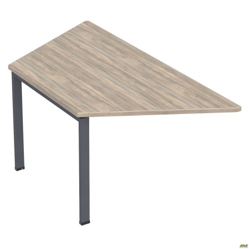 Стіл приставний без кронштейнів SIG-264 (1587х800х750мм) Чорний графіт/В'яз Ліберті AMF