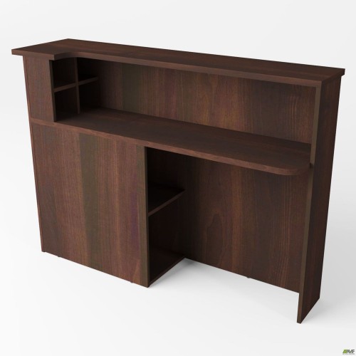 Стіл приставний до рецепції МГ-531R (400х1500х1075мм) горіх темний AMF