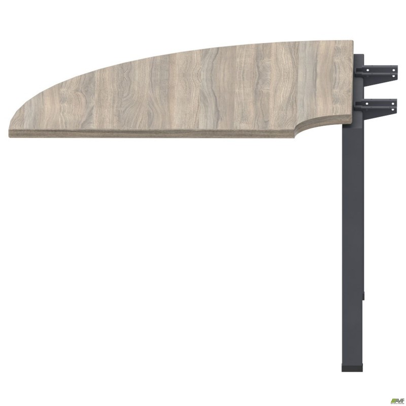 Стіл приставний з кронштейнами SIG-261 (950х950х750мм) Чорний графіт/В'яз Ліберті AMF