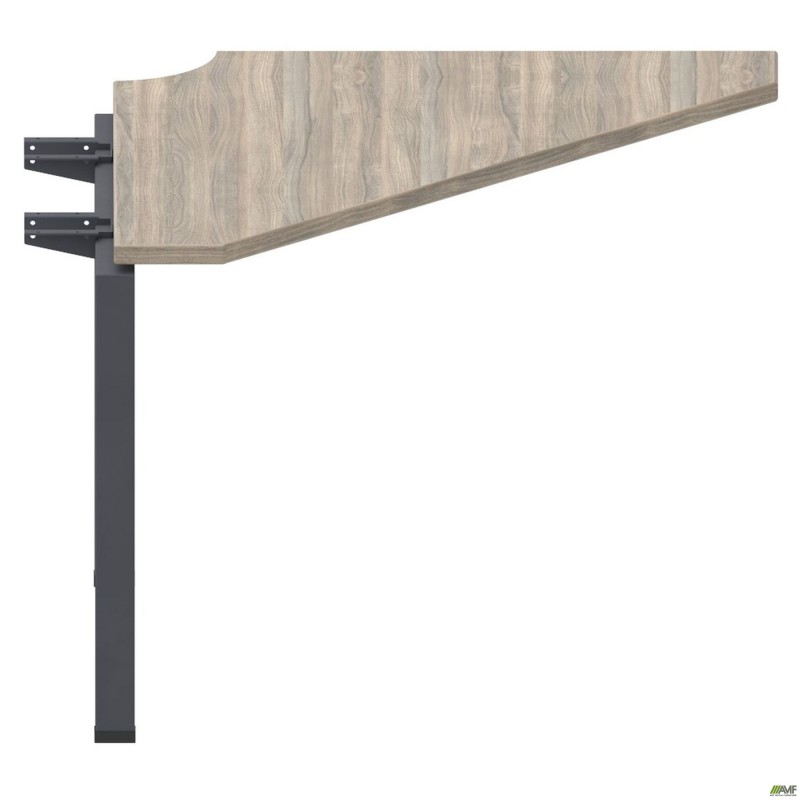 Стіл приставний з кронштейнами SIG-263 (950х950х750мм) Чорний графіт/В'яз Ліберті AMF