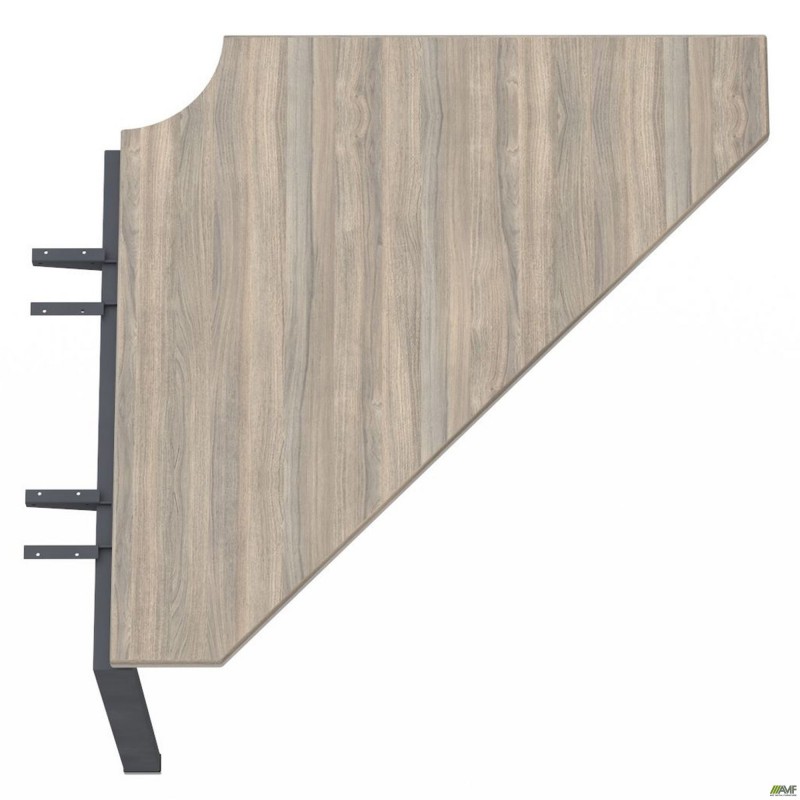 Стіл приставний з кронштейнами SIG-263 (950х950х750мм) Чорний графіт/В'яз Ліберті AMF