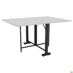 Стіл розкладний Fold 2 FL2 1400 (1380/210х1000х750Н) чорний/Білий AMF