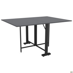 Стіл розкладний Fold 2 FL2 1400 (1380/210х1000х750Н) чорний/Сірий Шифер AMF