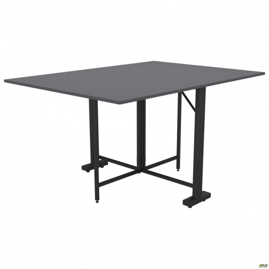 Стіл розкладний Fold 2 FL2 1400 (1380/210х1000х750Н) чорний/Сірий Шифер AMF Стіл розкладний Fold 2 FL2 1400 (1380/210х1000х750Н) чорний/Сірий Шифер AMF
