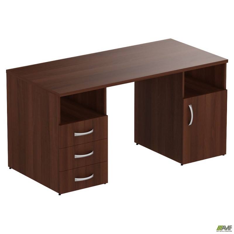 Стіл тумбовий МГ-530L (1500х720х750мм) горіх темний AMF