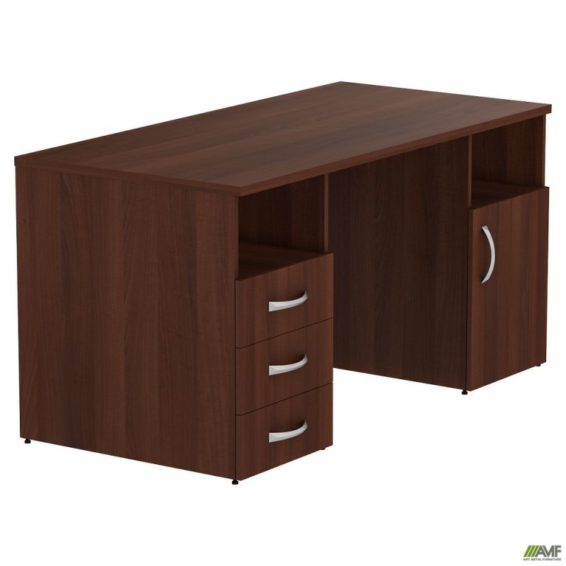 Стіл тумбовий МГ-530L (1500х720х750мм) горіх темний AMF