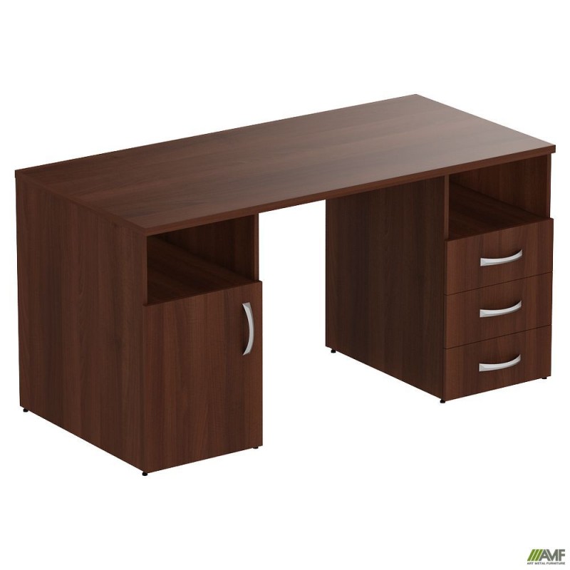 Стіл тумбовий МГ-530R (1500х720х750мм) горіх темний AMF