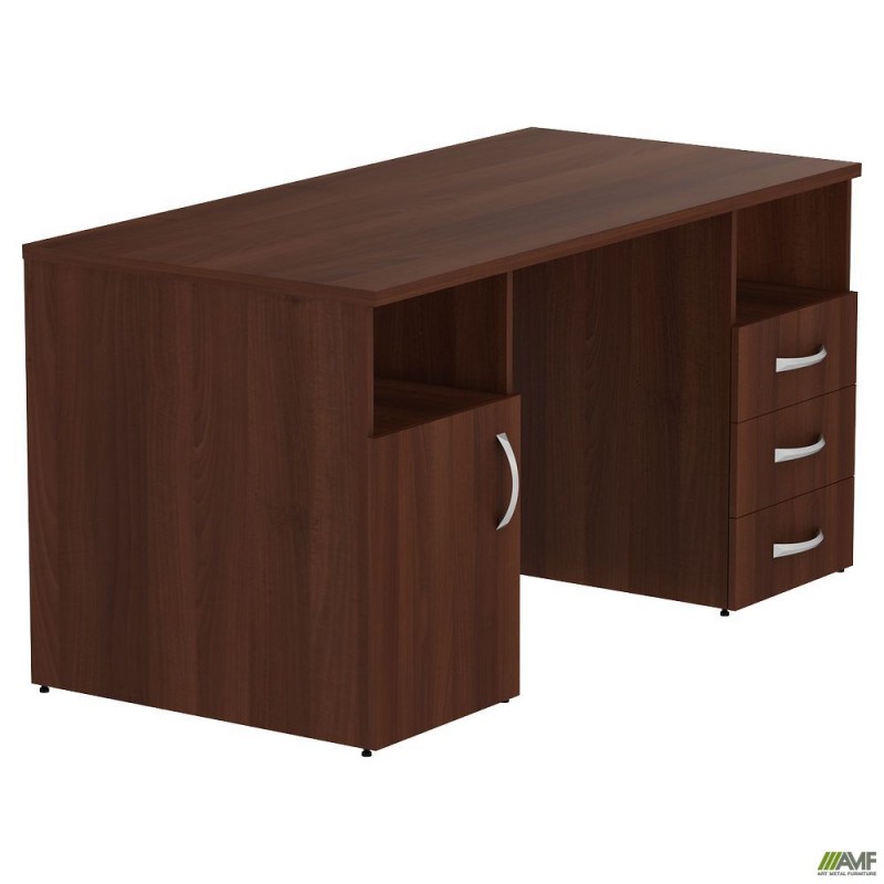 Стіл тумбовий МГ-530R (1500х720х750мм) горіх темний AMF
