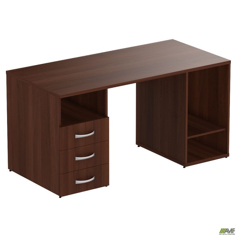 Стіл тумбовий МГ-53 L (1500х720х750) горіх темний AMF