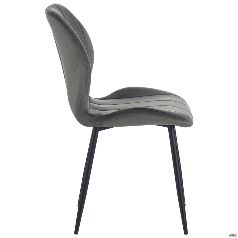 Стілець Astra чорний/вельвет світлий хакі AMF