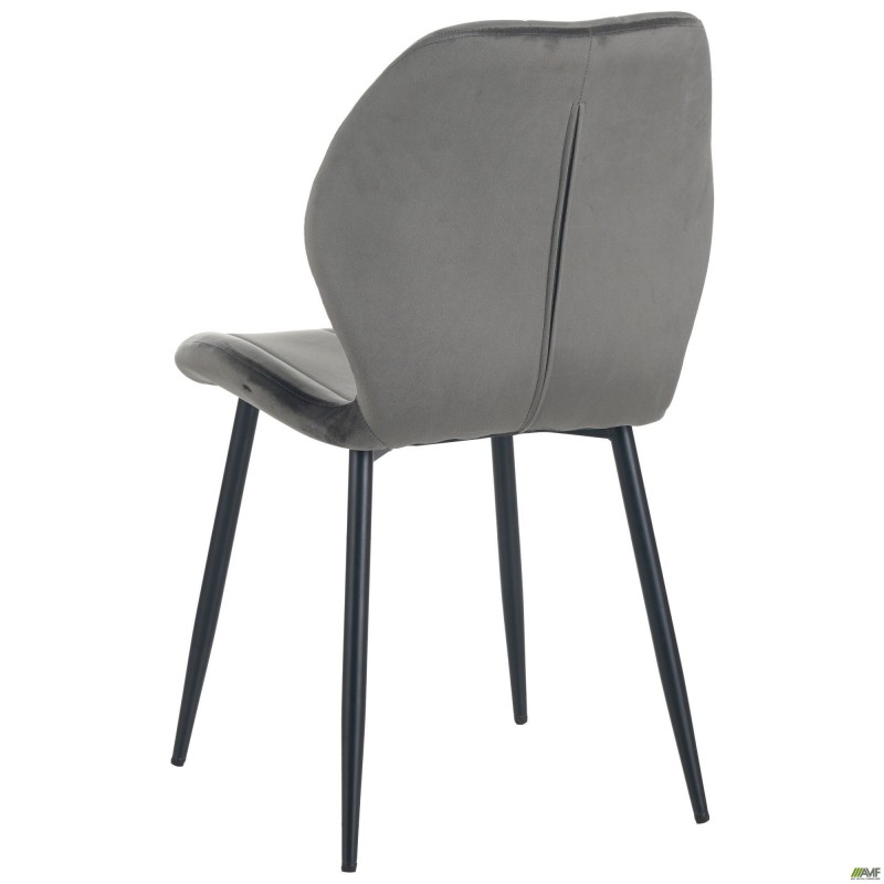 Стілець Astra чорний/вельвет світлий хакі AMF