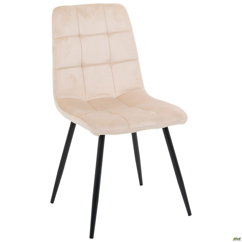 Стілець Cherry-C чорний/вельвет бежевий AMF