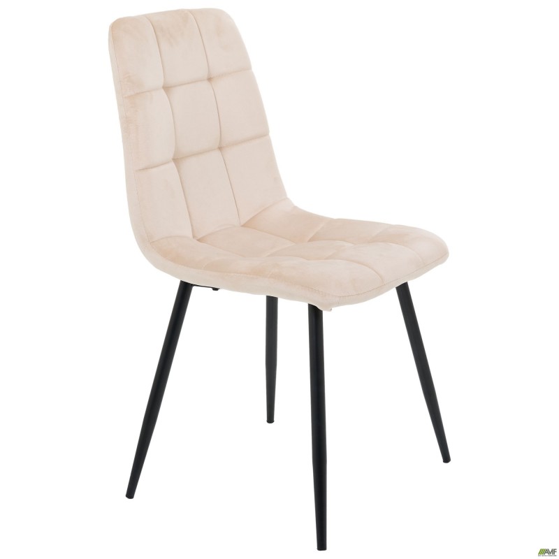 Стілець Cherry-C чорний/вельвет бежевий AMF