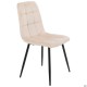 Стілець Cherry-C чорний/вельвет бежевий AMF