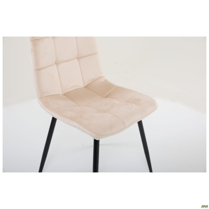 Стілець Cherry-C чорний/вельвет бежевий AMF