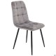 Стілець Cherry-C чорний/вельвет сірий AMF