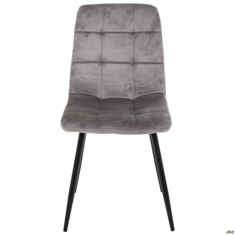 Стілець Cherry-C чорний/вельвет сірий AMF