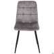 Стілець Cherry-C чорний/вельвет сірий AMF