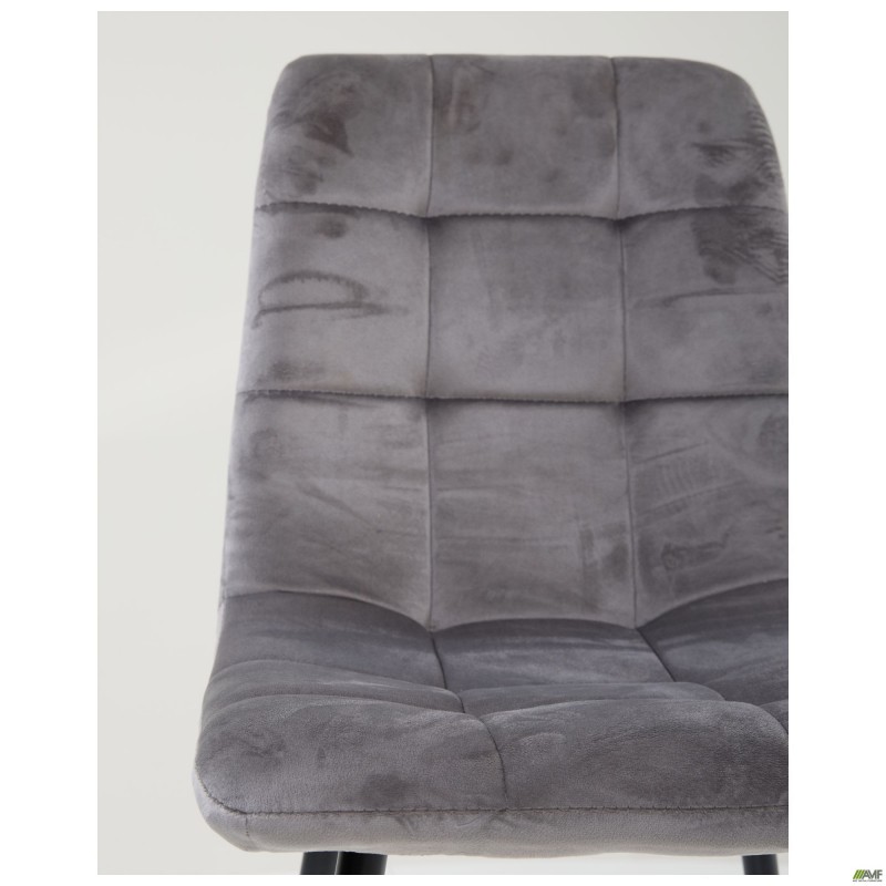 Стілець Cherry-C чорний/вельвет сірий AMF