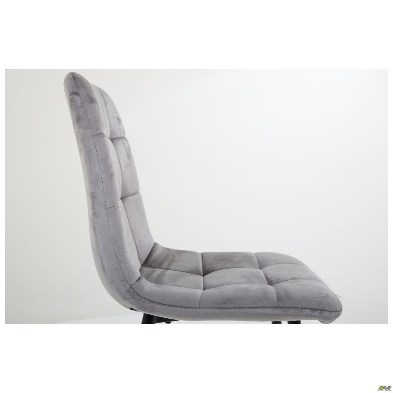 Стілець Cherry-C чорний/вельвет сірий AMF