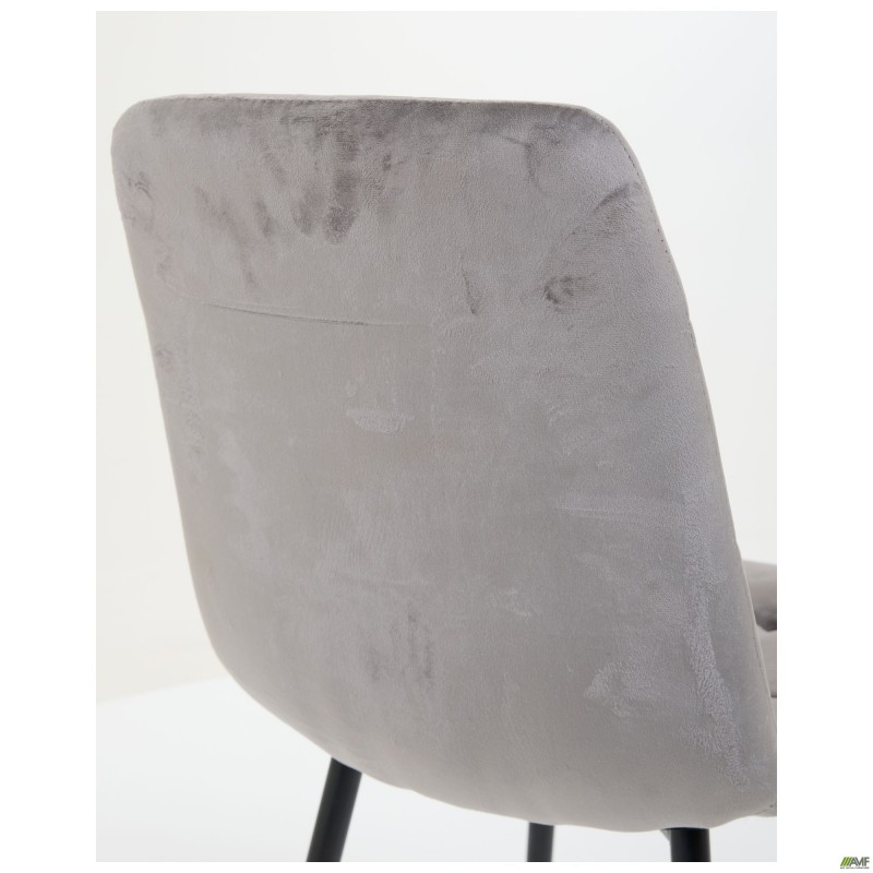Стілець Cherry-C чорний/вельвет сірий AMF