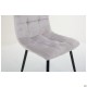 Стілець Cherry-C чорний/вельвет світло-сірий AMF