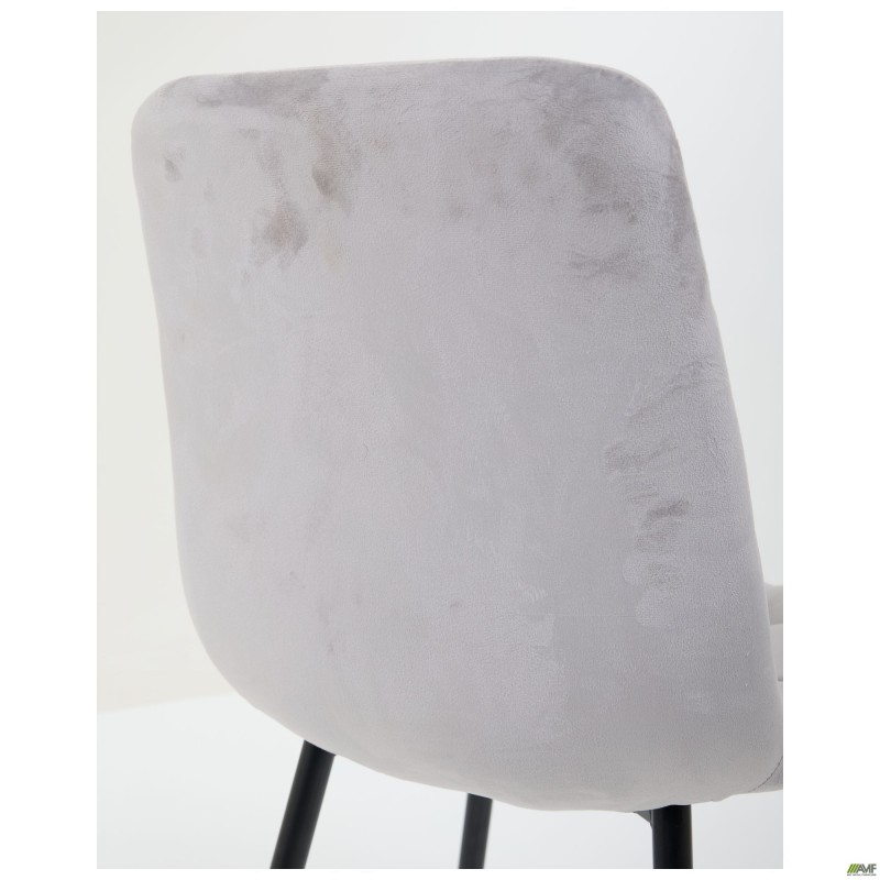Стілець Cherry-C чорний/вельвет світло-сірий AMF