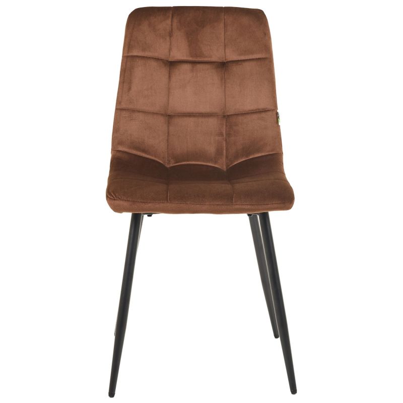 Стілець Cherry чорний/вельвет кавовий AMF