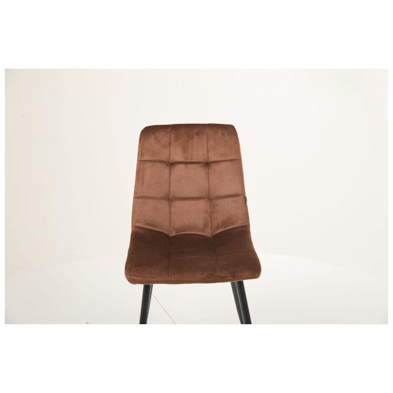 Стілець Cherry чорний/вельвет кавовий AMF